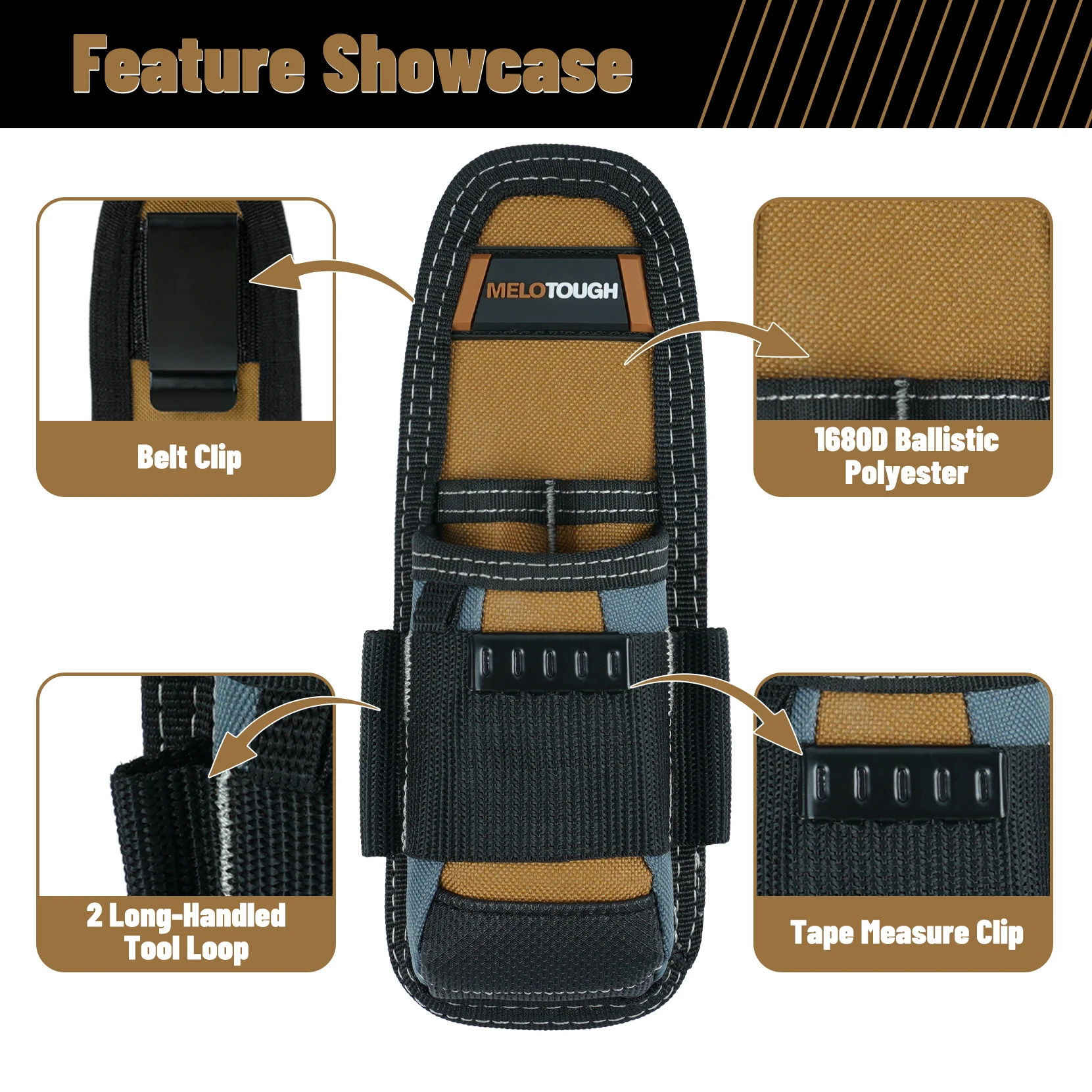 Small Tool Pouch Electrican Clip on Tool Pouch,Tool Belt Pouch with Belt Holster Mini Electrican Tool Holder with Sanp Clip