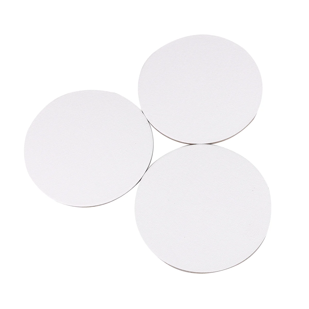 

8PCS 10CM Round Canvas Drawing Board Premium Painting Board Artist Round Shape Canvas Board Oil Paint Canvas Sketchpad (Whit