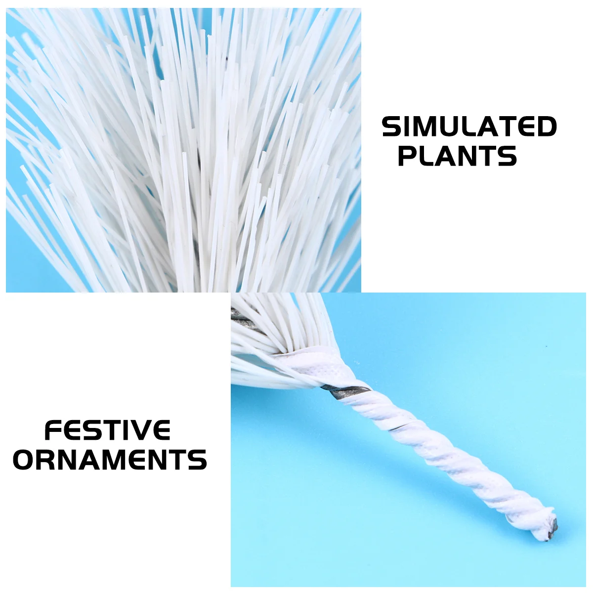 

30 pcs 1 Set Lifelike Christmas Artificial Pine Needles Bright Lightweight Plastic Wedding Decors Diy Bouquet Accessories Party