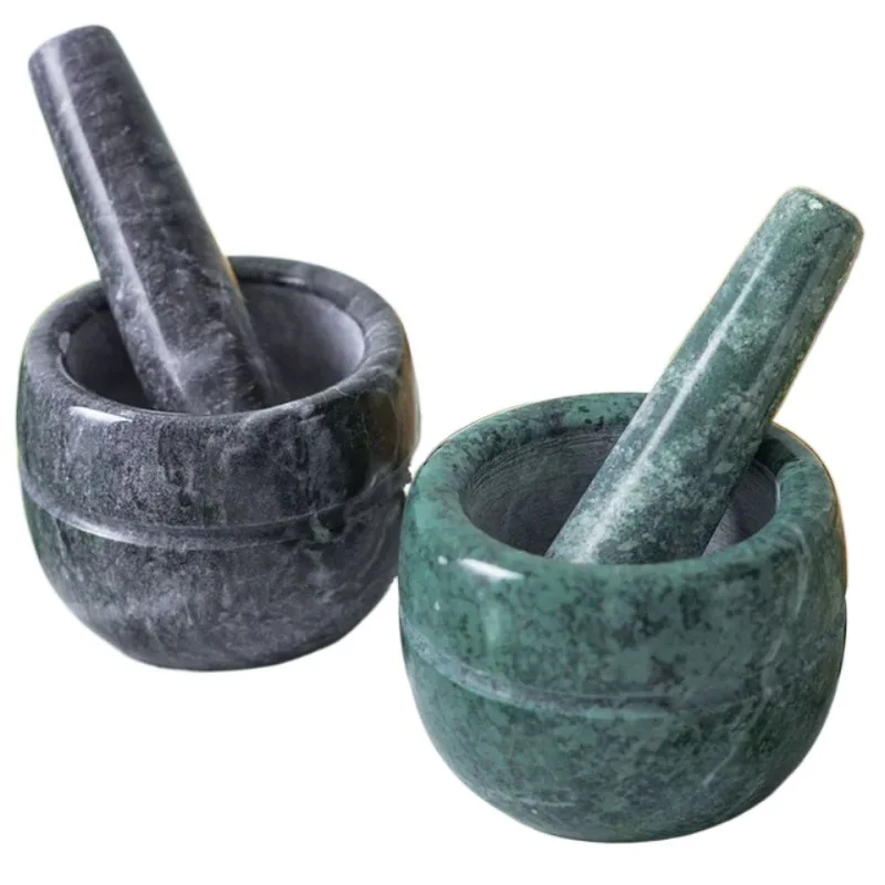 

Marble stone garlic masher
