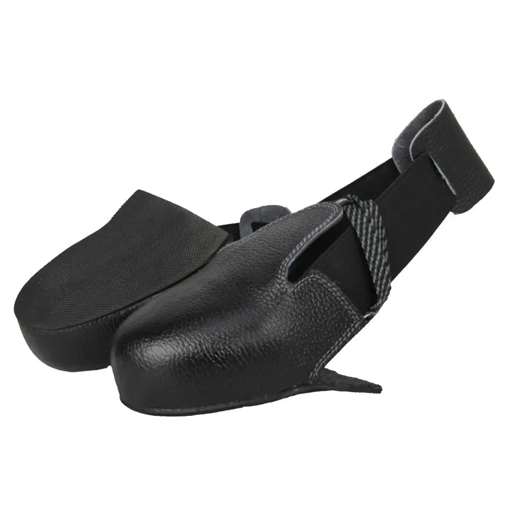 Copriscarpe da lavoro con punta in acciaio scarpe protettive stivale Sneaker Toe Guard nero