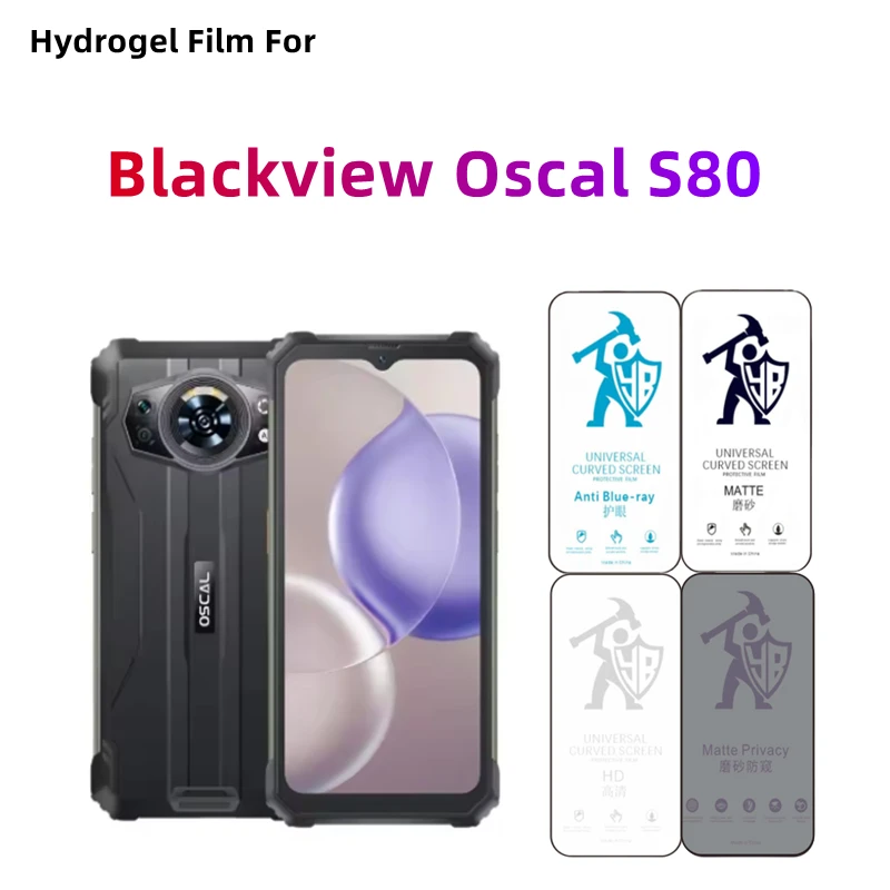 Película de hidrogel mate para Blackview Oscal S80 HD, Protector de pantalla para Oscal S80, cuidado de los ojos, película protectora mate de privacidad, 2 uds.