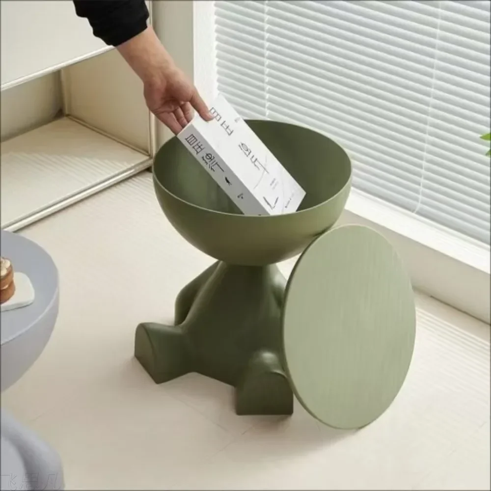 Minimalist Movable Sofa Side coffee Table Small Living Room Small Spaces Bedroom Creative tea Table Innovative tatami end table image 6
