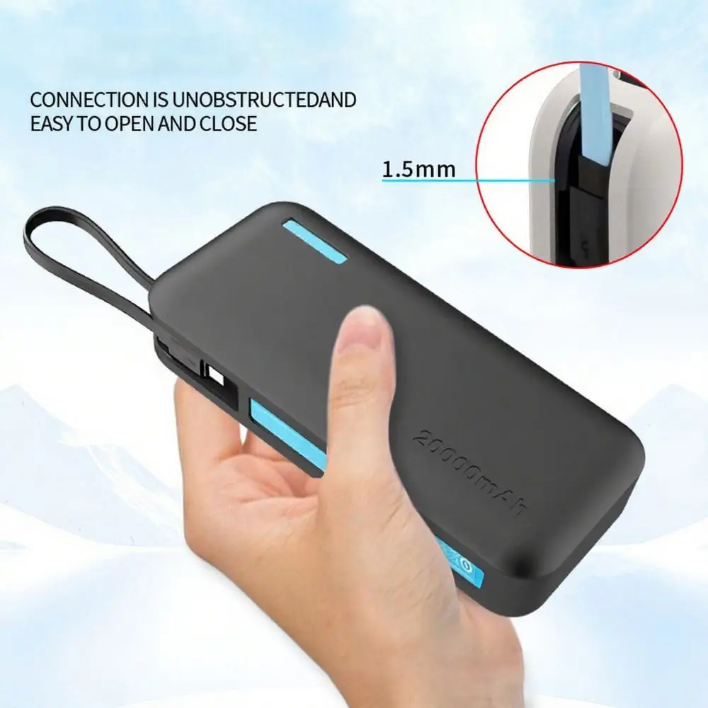 Shockproof Silicone Case Solid Color Dustproof Protective Case Portable Soft for CUKTECH CP25 20000mAh Power Bank 55W