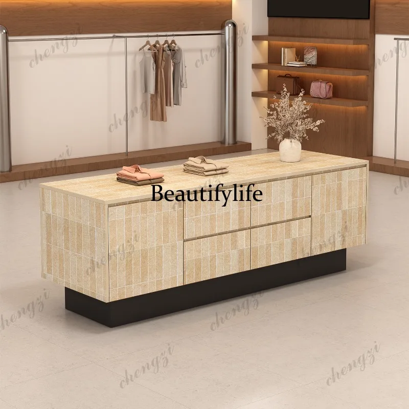 Clothing store Nakajima table women's clothing store running water table storage cabinet jewelry shoe bag display stand