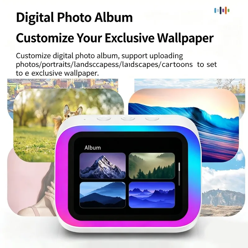 TF26 Pro Smart Wireless Speaker with AI Voice Assistant Intelligent Display MusicPlayer Alarm Clock Bluetooth Electronic Speaker view 3