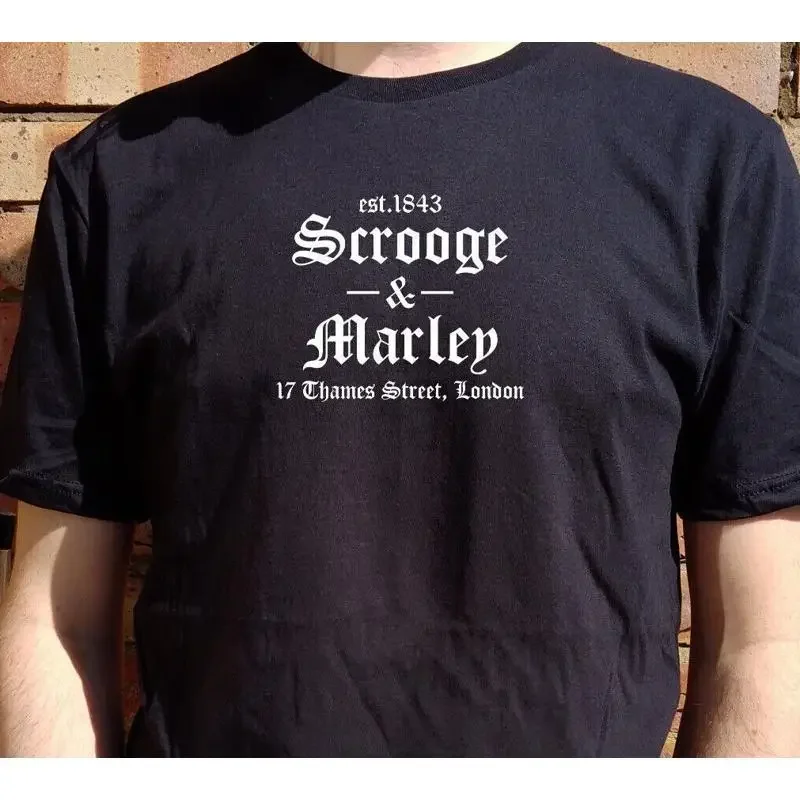 Scrooge Marley T Shirt Festive Gift Dickens A Christmas Carol Various Cols