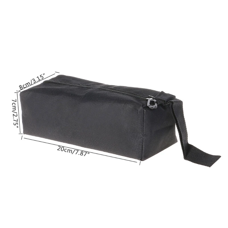 F92C Oxford Canvas Tool Bag สำหรับสกรูเล็บชิ้นส่วนรถโลหะจัดเก็บการตกปลา