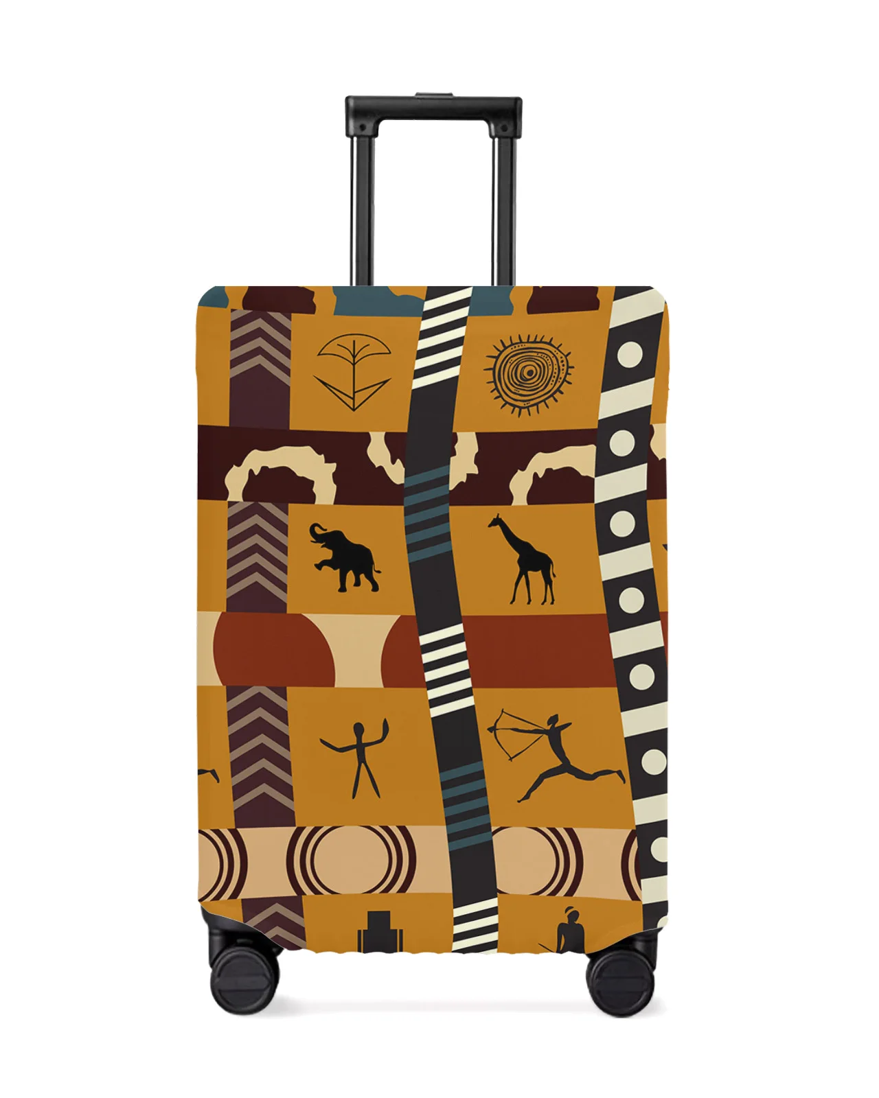 african-style-tribal-culture-elephant-giraffe-travel-luggage-cover-elastic-baggage-cover-suitcase-dust-case-travel-accessories