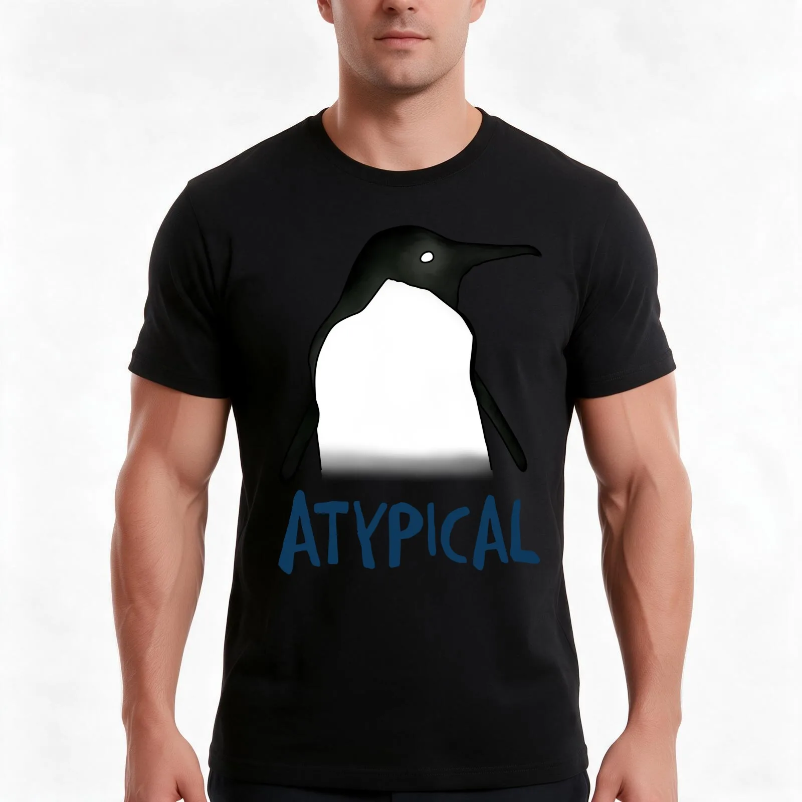 Atypical 2 T-Shirt, Summer Casual Cotton Tee, Oversized Streetwear Tops, Vintage Graphic Print, Loose Fit Short Sleeve