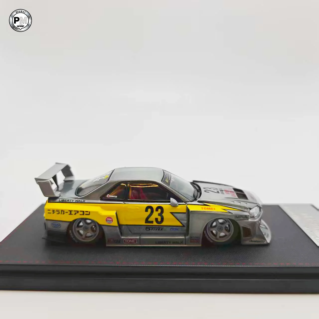 SW 1:64 LBWK ER34 معطف شفاف إصدار خاص نموذج سيارة مصنوع من خليط معدني قابل للفتح #5