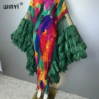 Robe plissée élastique WINYI, style kaftan, abaya de luxe Dubaï, robe de soirée plissée, abaya pour femme musulmane 6