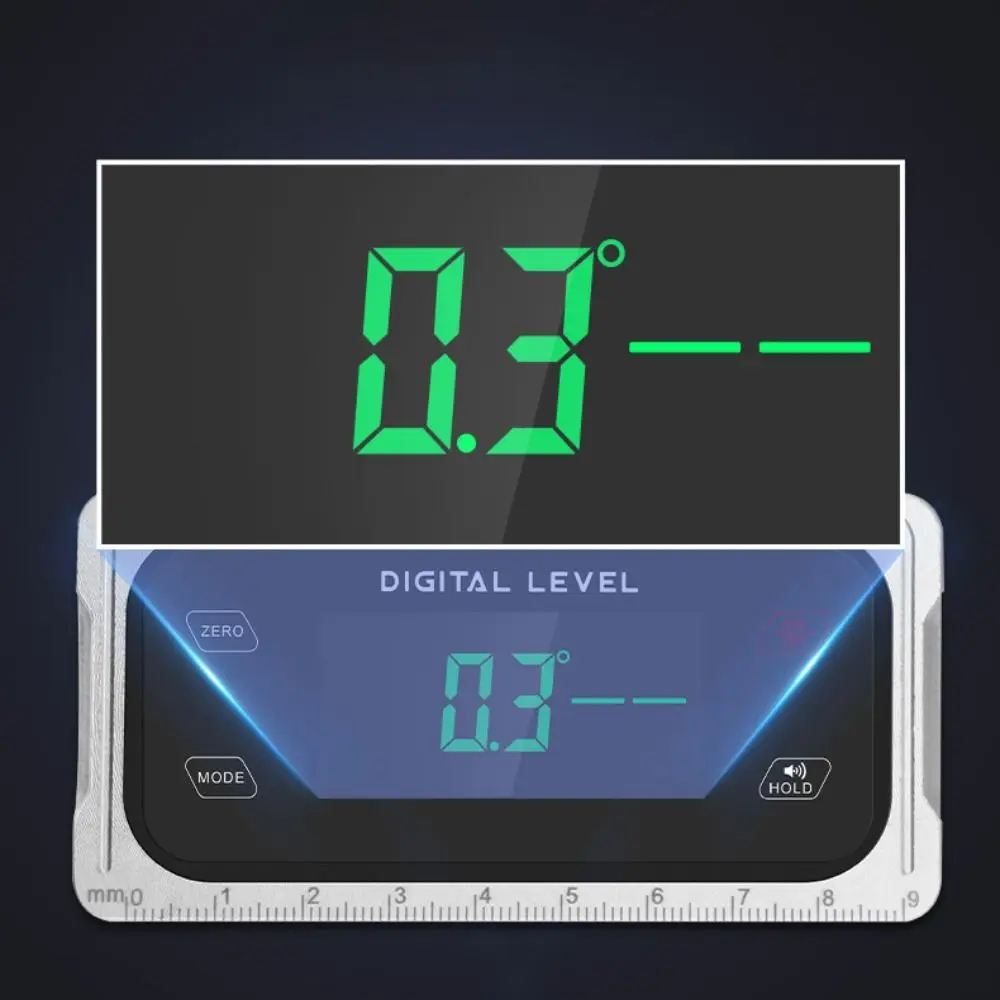 Medidor de Ángulo Digital con Base Magnética 4 x 90 °   Goniómetro Electrónico de Alta Precisión, Medidor de Ángulos Resistente al Agua
