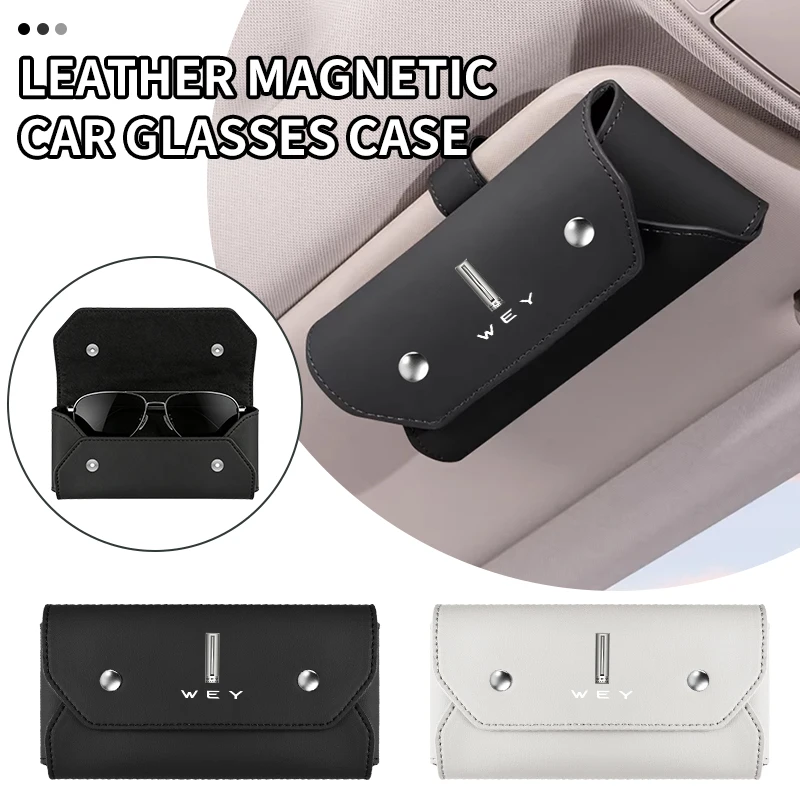 

Universal Car Sunglasses Holder Vehicle Interior EyeGlasses Clip For WEY Tank 500 Macchiato Coffee 01 02 2021-2022