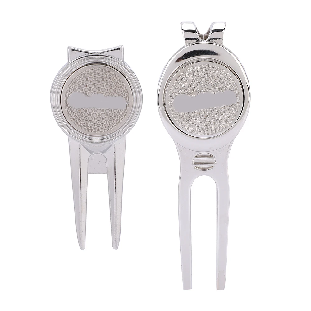 Golf Divot Repair Tool Putting Green Fork Groove Cleaner With Magnetic Golf Ball Marker Liner Clip Training Aid Golf Accessory view 6