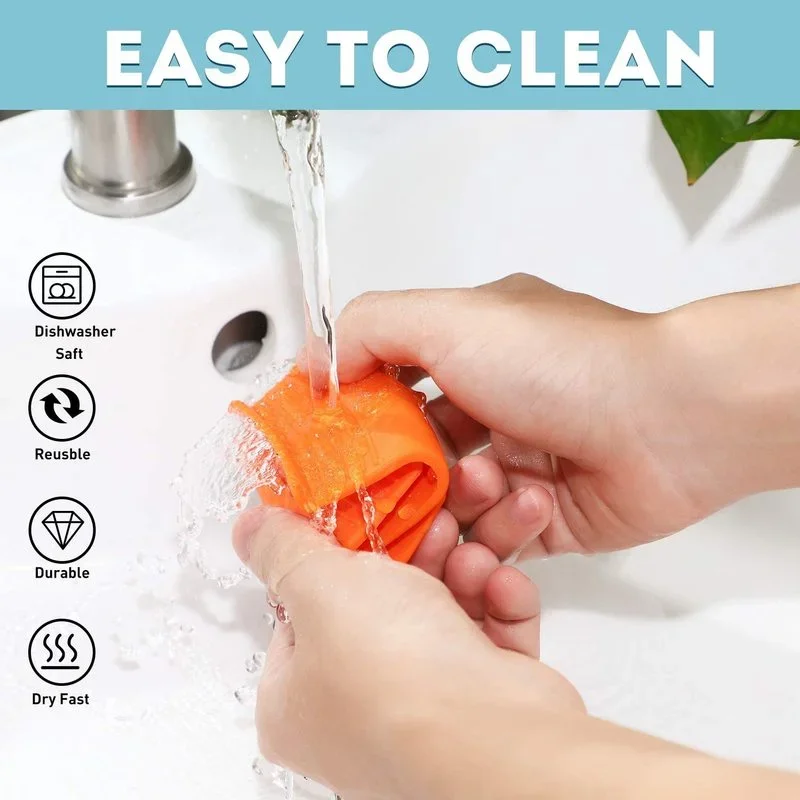 실리콘 장갑 논스틱 내열성 냄비 클립, 거치대 핫 플레이트 클립, 요리 절연 오븐 미트, 미끄럼 방지 베이킹 도구, 2 개