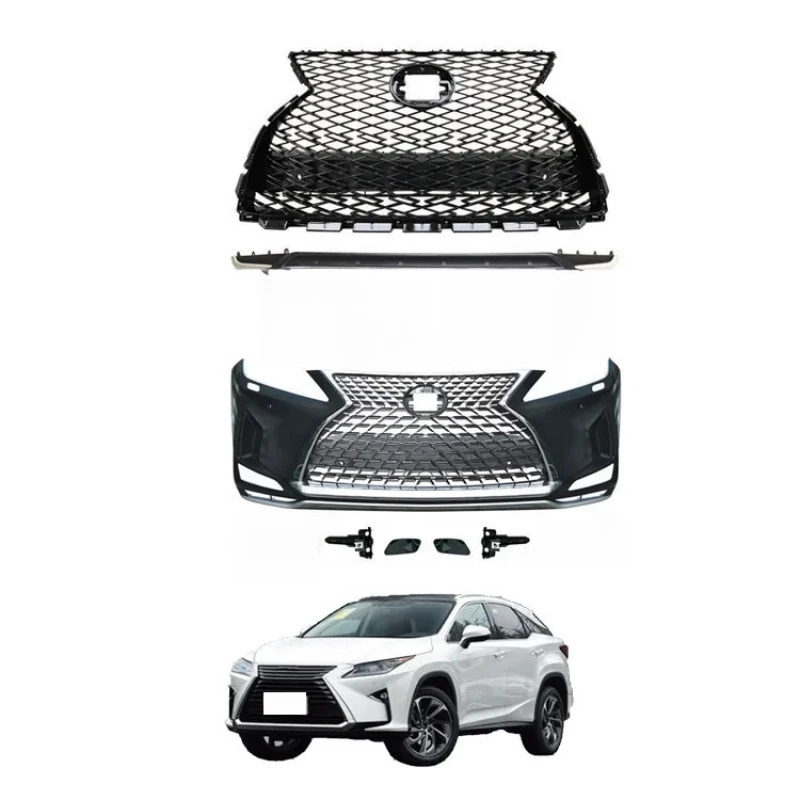 

2016-2020 RX Upgr 2021 Front Bumper Headlights Black Sport Grille Body Kits Car Accessories RX300 RX270 RX350 R