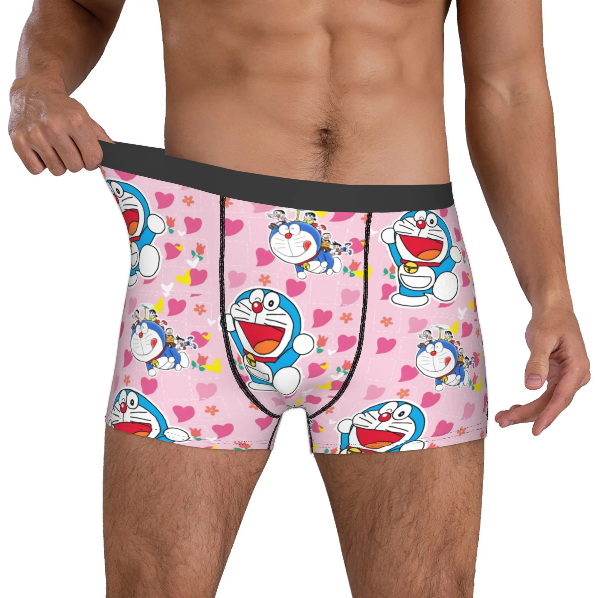 

Custom Movie D-Doraemones Manga Boxer Shorts For Men 3D Printed Anime Underwear Panties Briefs Soft Underpants