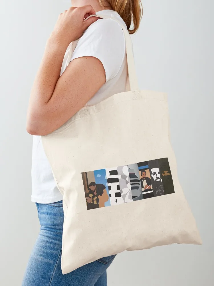 

drake minimal album covers Tote Bag Canvas stote bag cute pouch bag canvas shopping