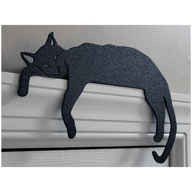 Cat Door Topper, Black Cats Door Corner Sign, Cat Mantel Decor, Cat Lover Gift, Shelf Decor, Cute Adorable Kid Durable