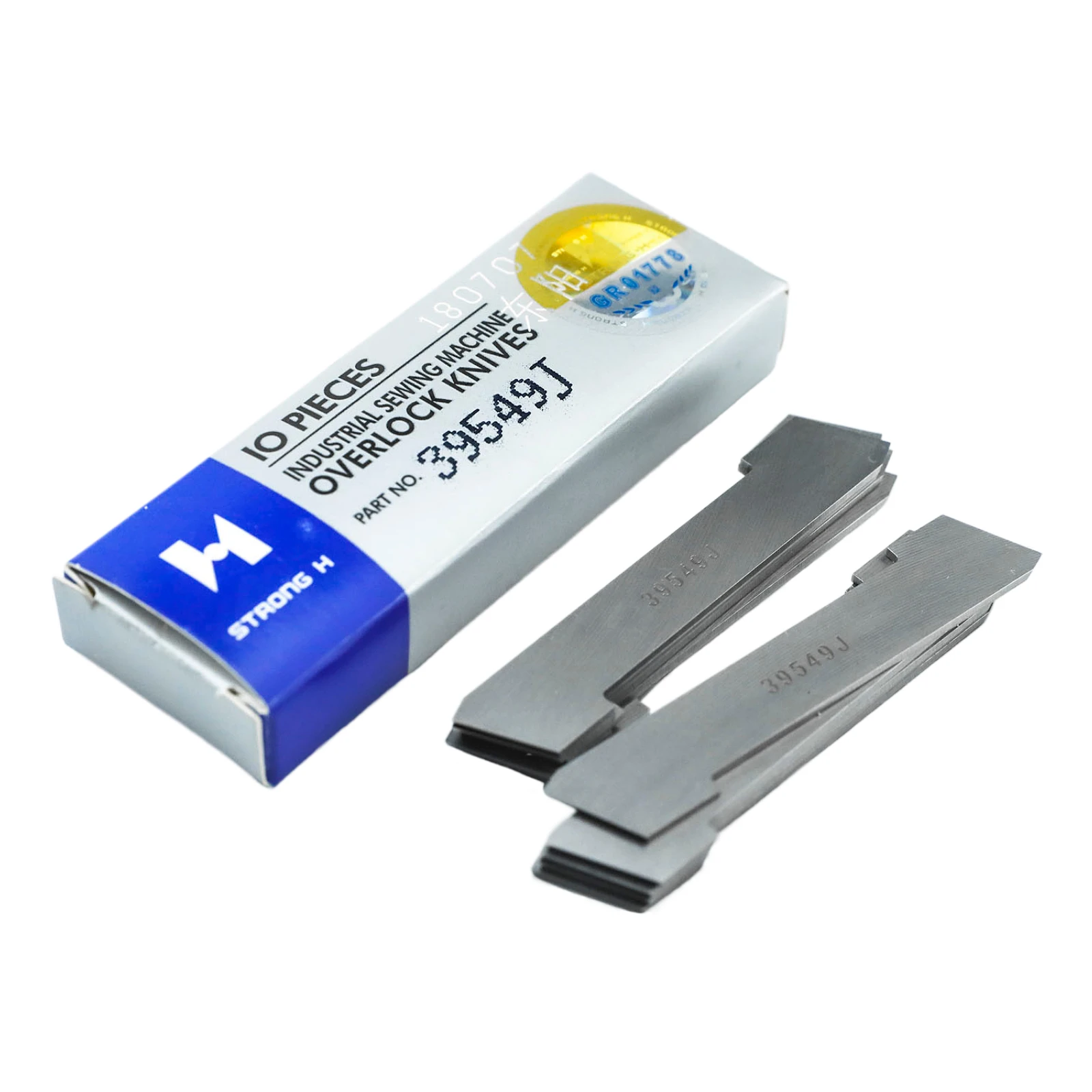 Lower Knife Fits Union Special, 39549J, 39500, 39600, Lâmina de máquina de costura, Pacote de 10 pcs