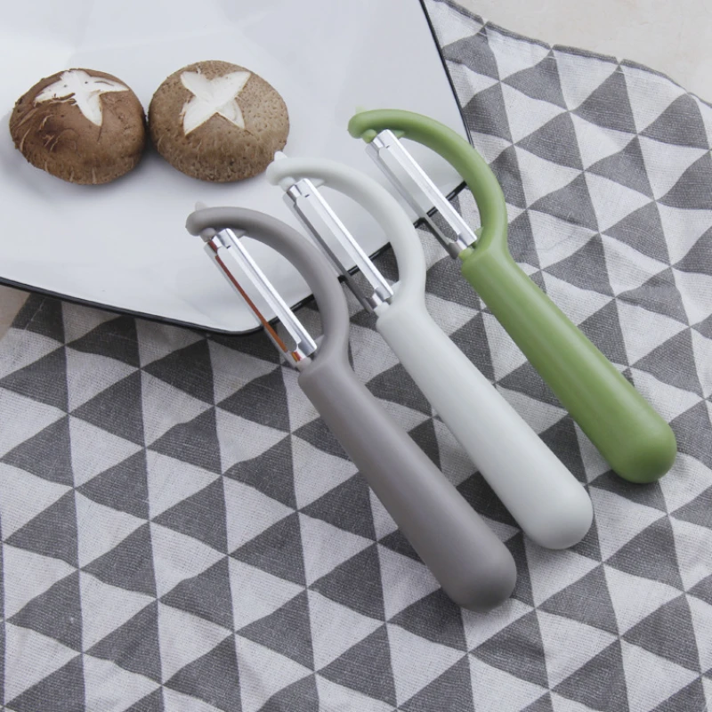 P Type Peeler Stainless Steel Pp Planer Knife Simple Scraper Kitchen Utensils Melon and Fruit Peeler Knife Kitchen Accessories