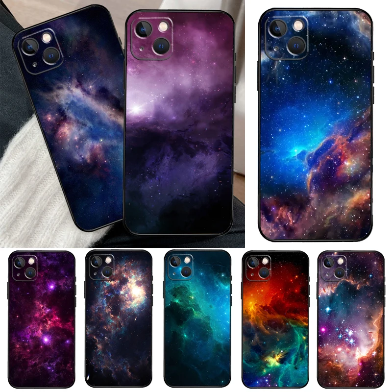 Etui na telefon Space For Galaxy Universe do iPhone 11 12 13 14 15 Pro Max XS XR X 7 8 Plus 12 13 Mini SE 2020 Cover Shell