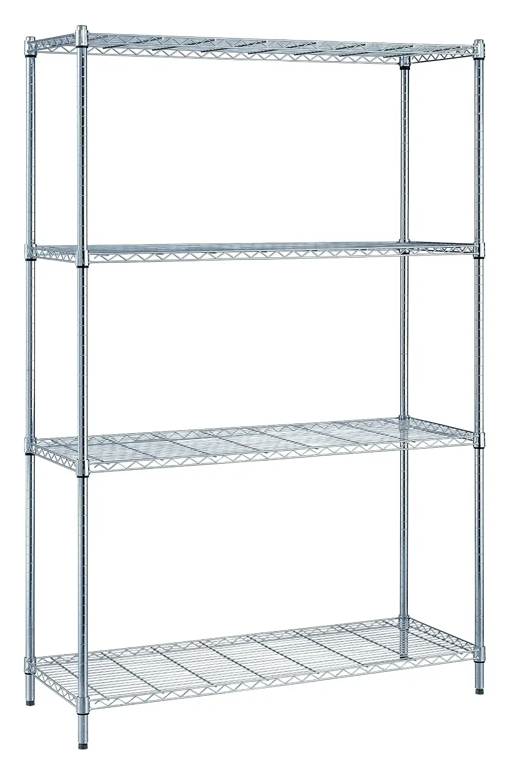 Adjustable Wire Chrome Shelving 4 Tier 72