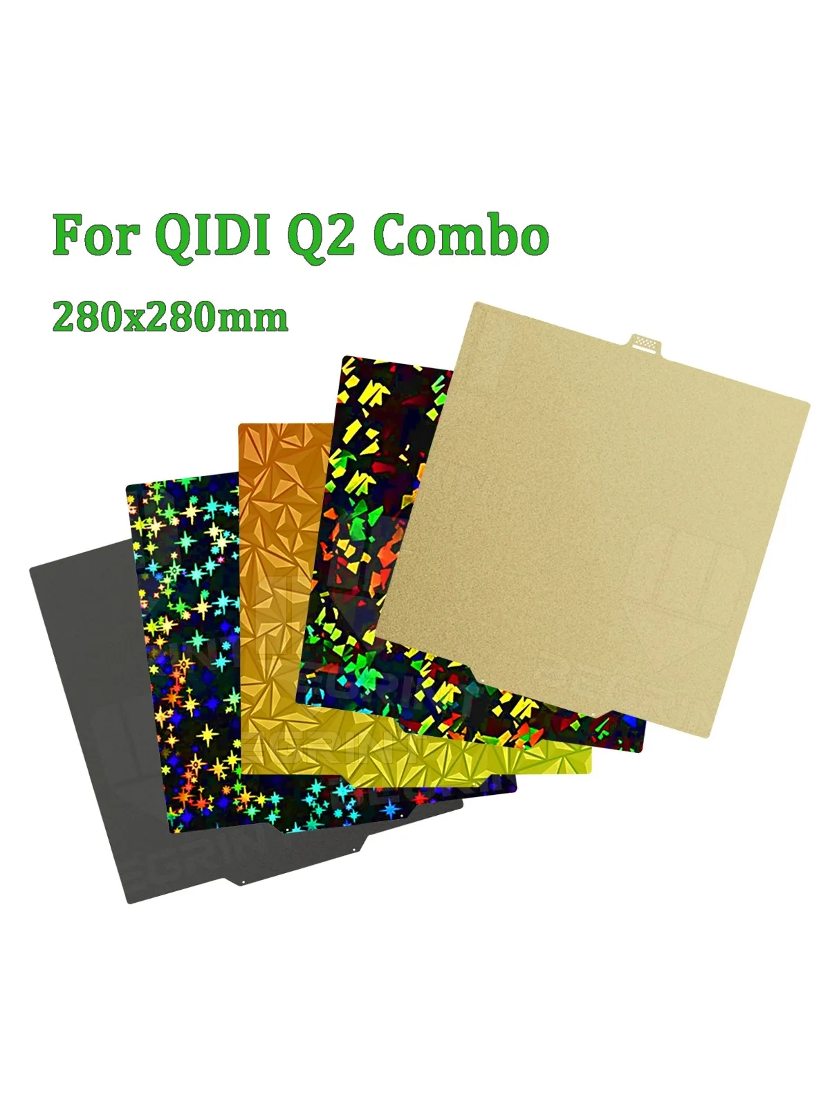 Płyta grzewcza do drukarki 3D QIDI Q2 Q2 Combo, dwustronna, powlekana proszkowo PEO PET PEI, blacha ze stali sprężynowej 280x280mm — zdjęcie produktu 6