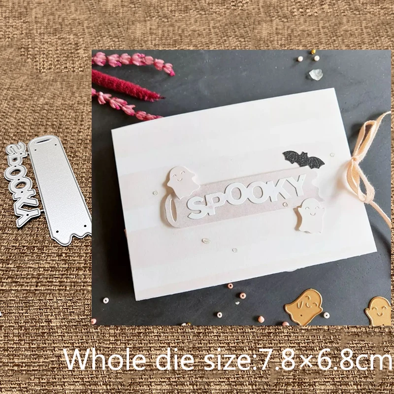 XLDesign Craft Metal stencil mold Cutting Dies Halloween Ghost BOO bat broom die cuts Album Paper Card Craft Embossing