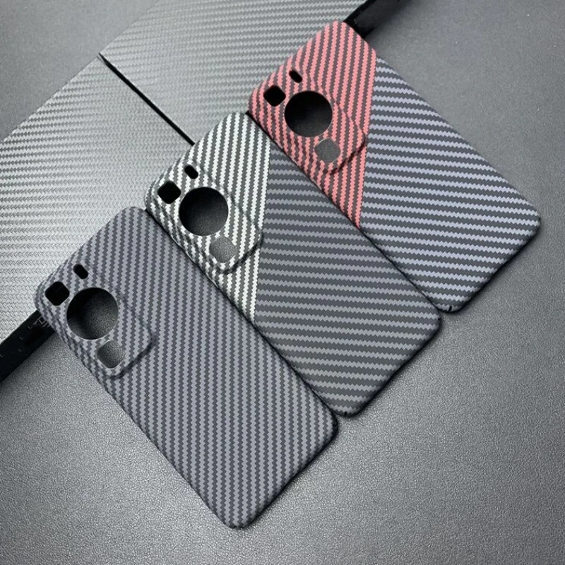 Matte Hard Case For Huawei P60 Pro Case PC Carbon Fiber Texture Pattern Phone Cover For Huawei P60 P60Pro Slim Ultra Thin Bumper