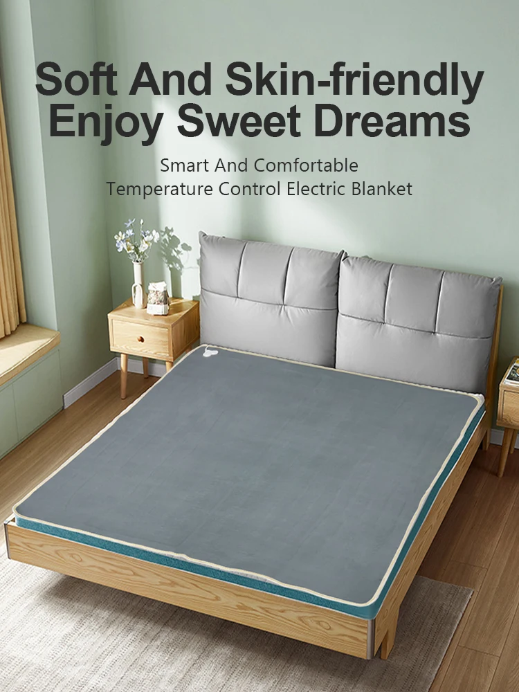 110/220V Electric Blanket Thicker Heaters Electrica Smart Control Heated Blanket Winter Carpet Mat for Home Bedroom Use