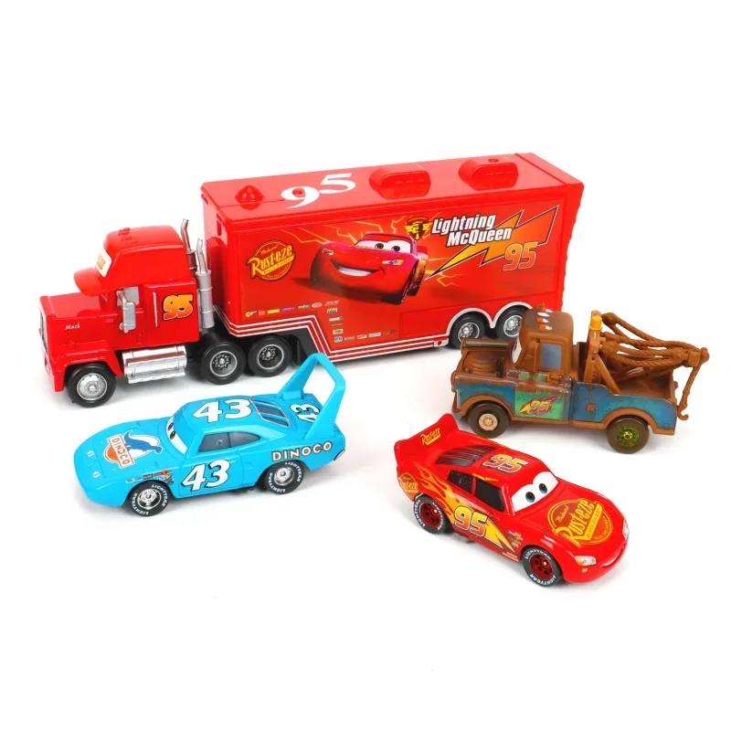 8/13/15Pcs Disney Pixar Cars Gift Box Metal Diecast lightning McQueen Car Model Toy Jackson Uncle Truck Boy Birthday Toys