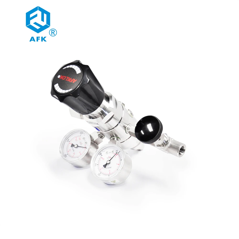

AFKLOK Professional Stainless Steel R31 Helium Gas Regulator Two Stage