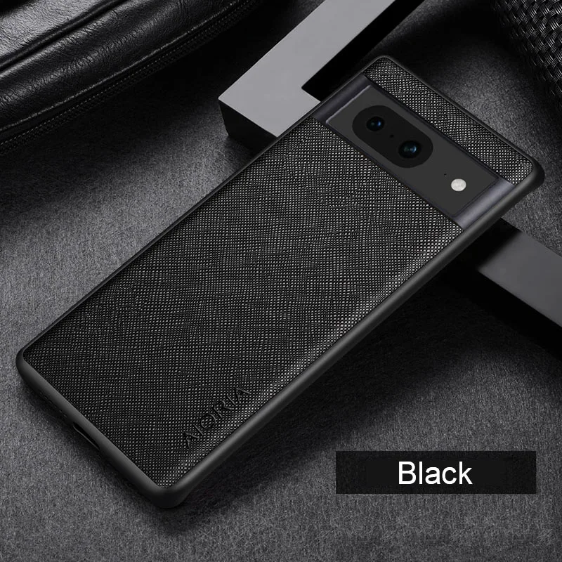 Case for Google Pixel 6 7 7A 8 Pro 6 6A 5G funda cross pattern Leather phone