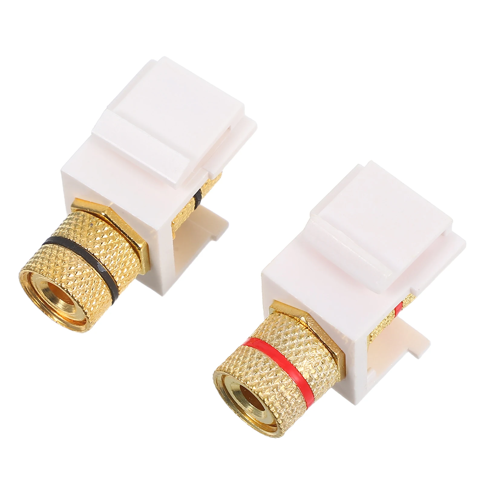 

2pcs Speaker Binding Post Banana Spiral Audio Connector Secure Locking Design For Professional Music Playback Screw Type