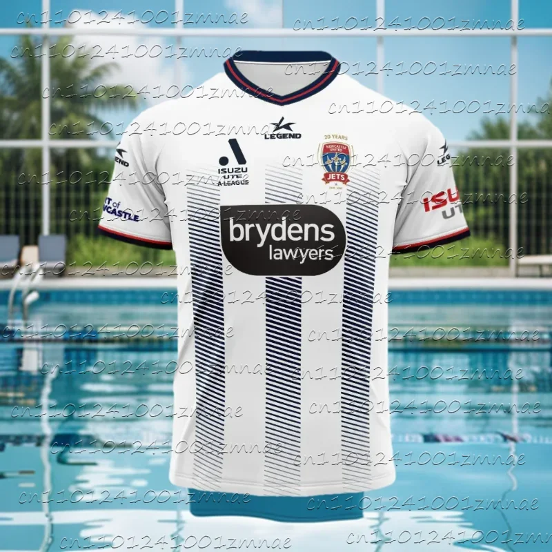 Camiseta de fútbol australiano Newcastle Jets 2024-25, camisetas de local para hombres y mujeres, camiseta deportiva transpirable de secado rápido