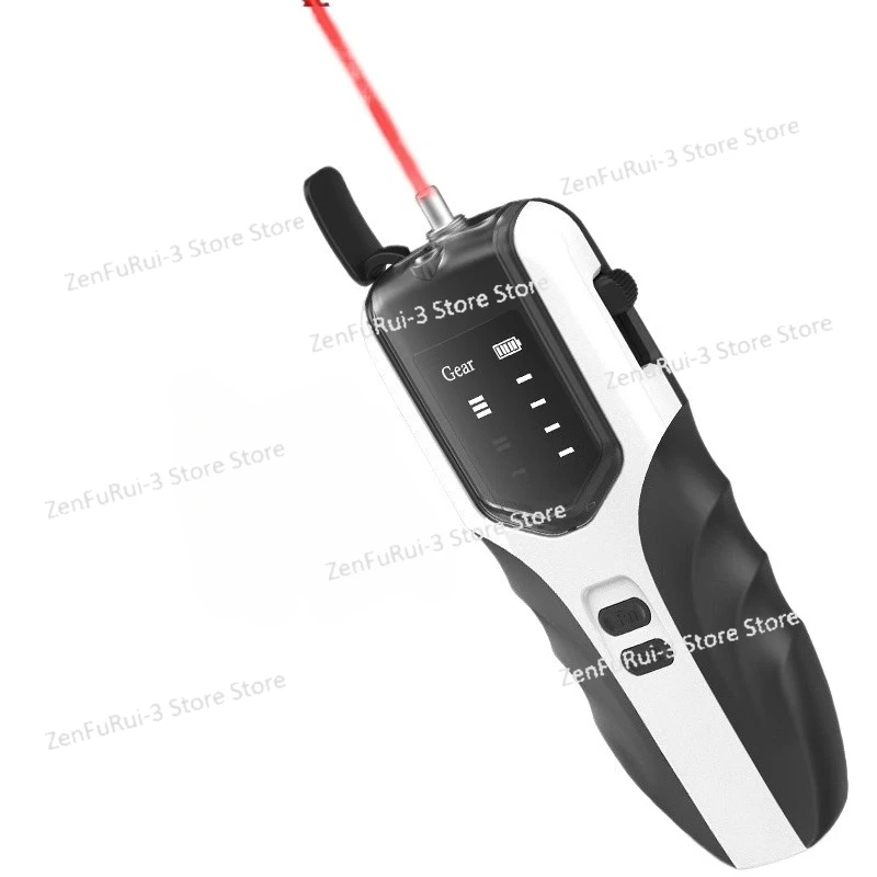 

[Трехскоростное затемнение, прямая зарядка литиевой батареи] 10 км волокнисто-красная ручка перезаряжаемая ручка красного света