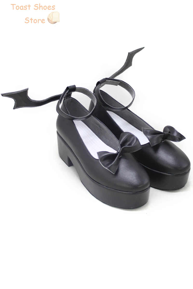 Sanya-zapatos de Cosplay de cuero PU para Halloween, botas de carnaval, VTuber Kuzuha, utilería para disfraz