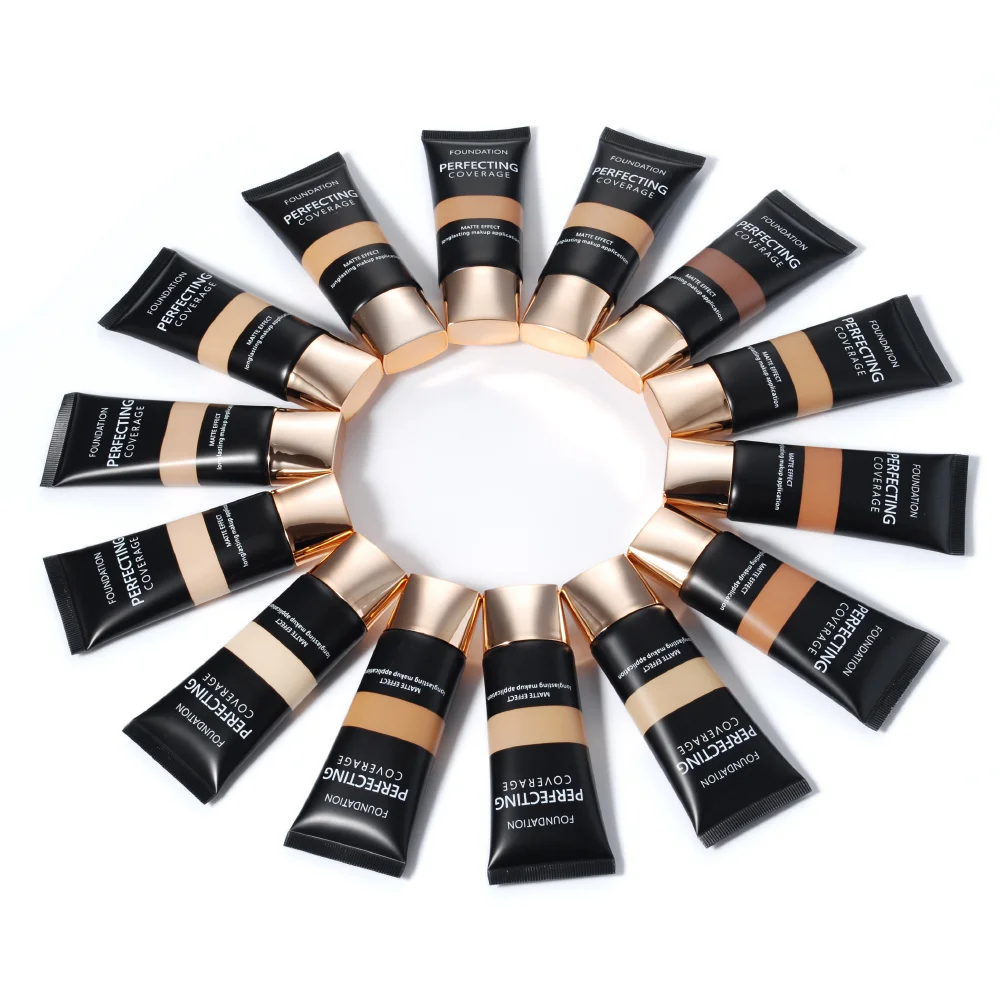 Liquid Foundation Private Label Face Makeup Manufacturers Custom OEM Long Lasting Waterproof Concealer Bronzer Matte Foundations
