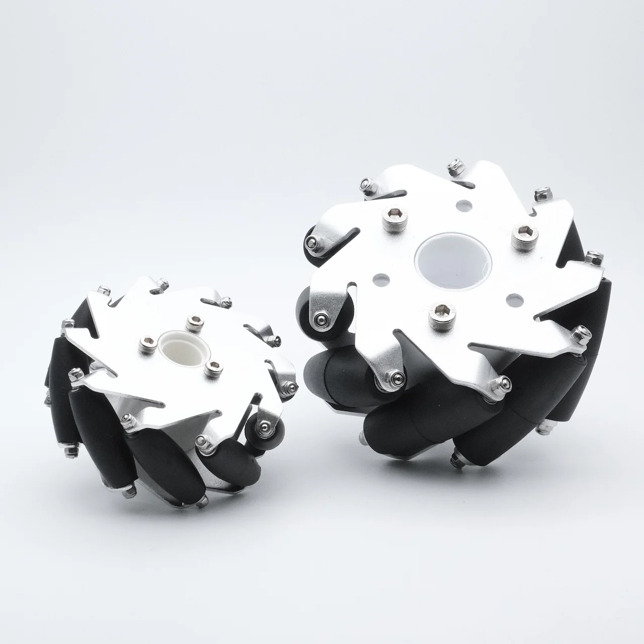 4 koła/zestaw Omni Metal Mecanum koło 60mm 75mm 100mm 127mm dookólne koło DIY inteligentny pojazd ze sprzęgłem — zdjęcie 5