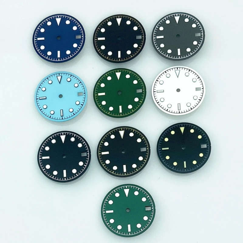 New Exquisite 28.5mm Dial Hands Suitable For NH35/NH36 Movements Movement Calendar Window Noctilucent Modification Accessories