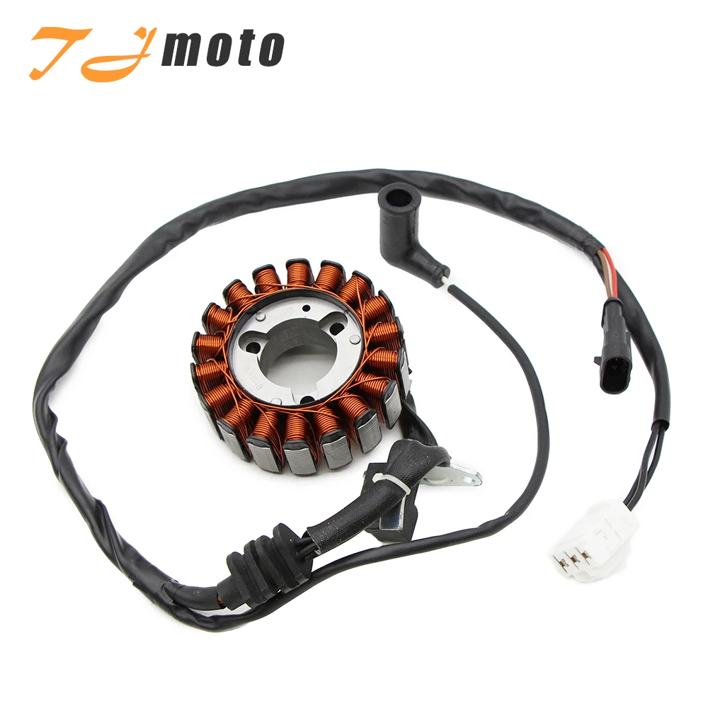 

Motorcycle Engine Magneto Generator Stator Coil For Piaggio VESPA GTS300 20 GTS125 Beverly 500 MP3 300 250 X7 125 X10 125 58202R