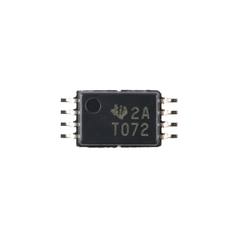 10pcs/Lot TL072CPWR TSSOP-8 MARKING;T072 Operational Amplifiers - Op Amps Dual Lw Nois JFET Op