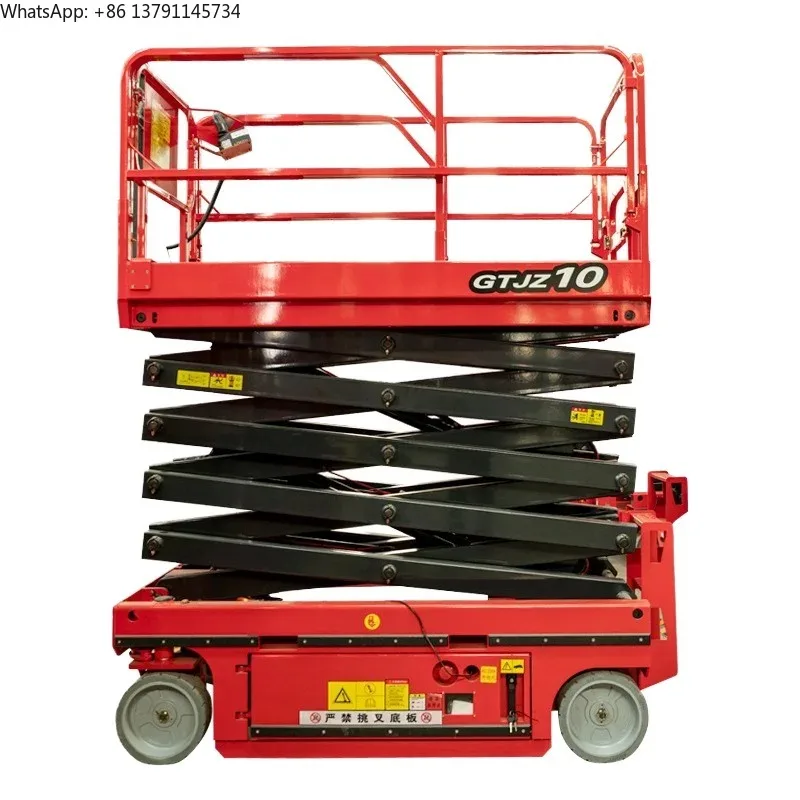 4m 6m 8m 10m 12m 14m Aerial Work Platform Electric Mobile Scissor Lift Vehicle