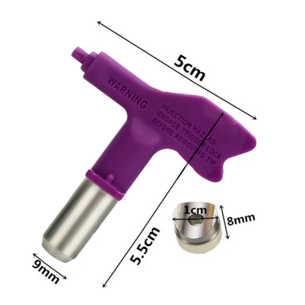 Airless Spray Gun Tips Seal Nozzle 209 - 655 Airless Sprayer Spraying Machine Parts Purple Airbrush Paint Spray Tip Nozzle