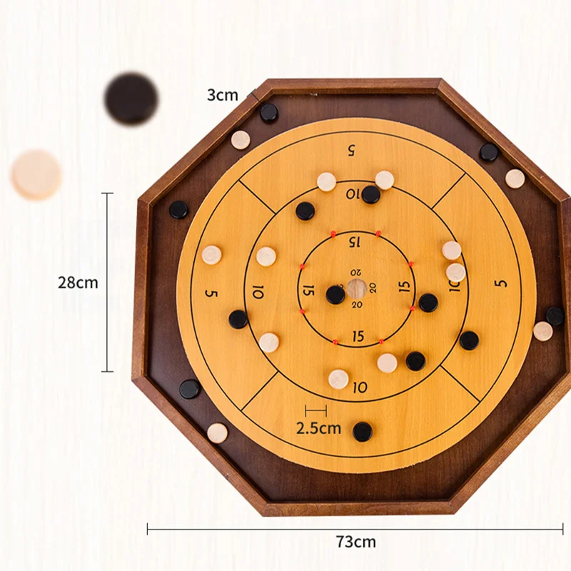 Gra planszowa Crokinole dla dzieci łamigłówka antystresowa kanadyjska inteligencja dekompresyjna rozrywka Crokinole