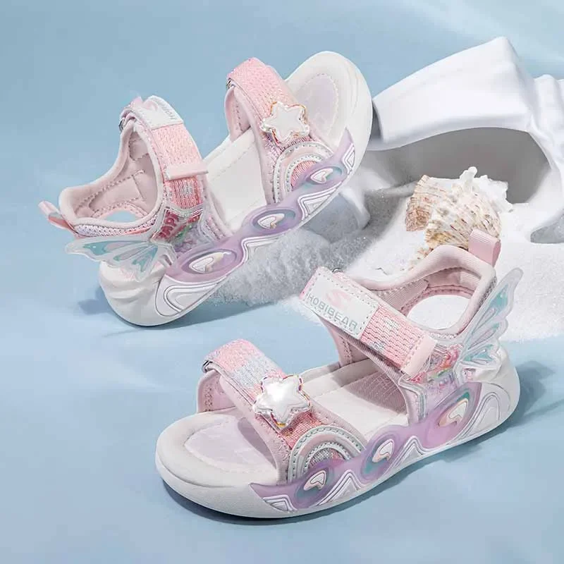 Sandales d'été pour enfants, chaussures plates de pluie pour filles et garçons, sandales de sport pour la plage, 2024