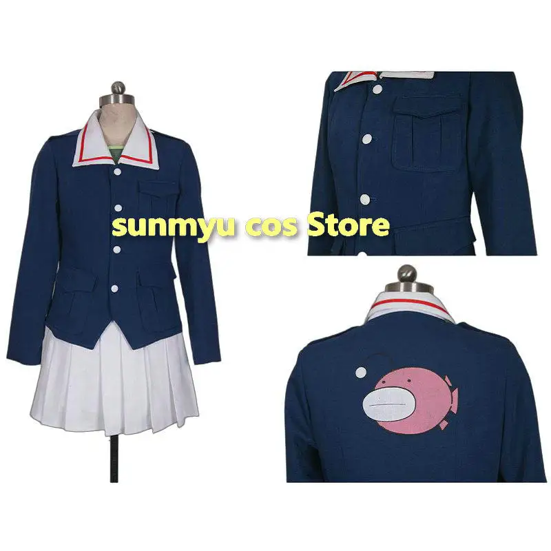 

Girls und Panzer Yukari Akiyama Cosplay Costume,Custom Size Oarai Prefectural Girls High School Uniform