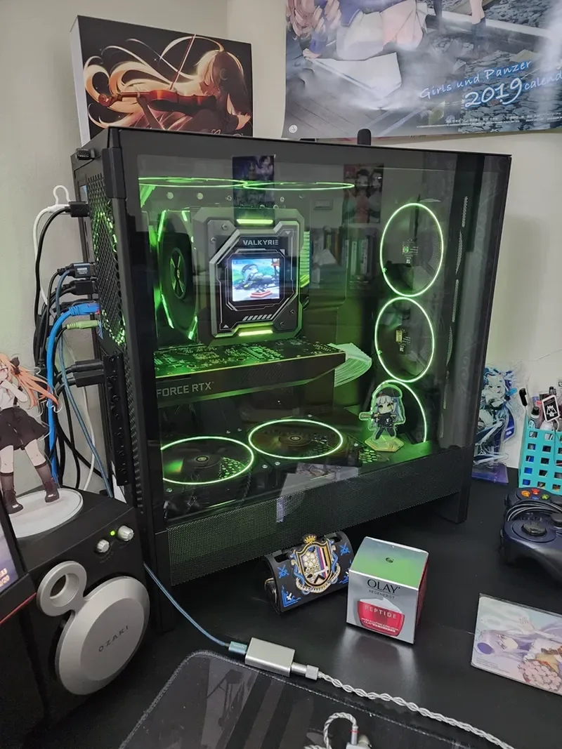 Vk Valkyrie R125 Computer Cpu Cooler Argb Dual Fan Screen Display 7 Heat Pipe Digital Display Tower Air Cooling